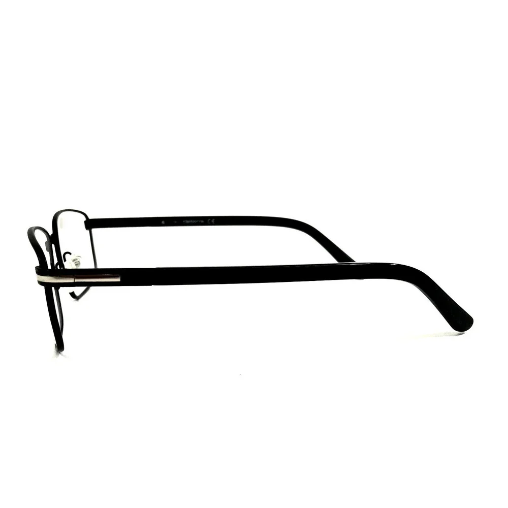 Claiborne Eyeglasses Frames CB241 003 Matte Black Rectangle Wire Rim 53-18-140